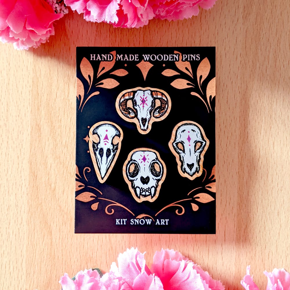 Skull Pin Set